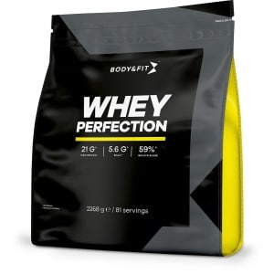 Body & Fit Whey Perfection - Proteine Poeder / Whey Protein - Eiwitpoeder met BCAA - Eiwitshakes - 2268 gram (81 shakes) - Aardbei