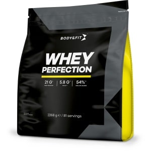 Body & Fit Whey Perfection - Proteine Poeder / Whey Protein - Eiwitpoeder met BCAA - Eiwitshakes - 2268 gram (81 shakes) - Vanilla Ice