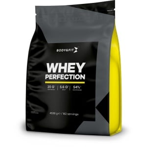 Body & Fit Whey Perfection - Proteine Poeder / Whey Protein - Eiwitpoeder met BCAA - Eiwitshakes - 4540 gram (162 shakes) - Banaan