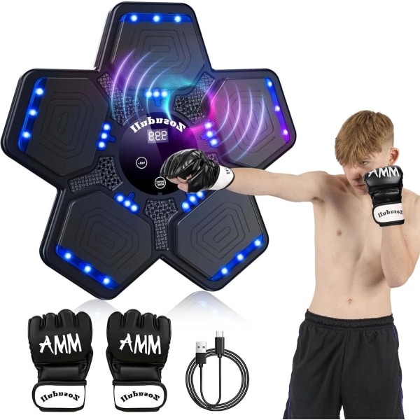 Boksmachine met muziek - krachttraining thuis Boxing machine