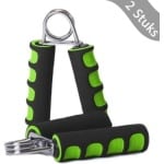 Borvat® - Handtrainers - Krachttraining en Revalidatie - Vinger Kracht en Uithoudingsvermogen -Handgreepversterker voor Basketbaltraining - Handgreep - Groen/Zwart - Set
