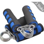 Borvat® - Handtrainers - Krachttraining en Revalidatie - Vinger Kracht en Uithoudingsvermogen -Handgreepversterker voor Basketbaltraining - Handgreep - Blauw/Zwart - Set