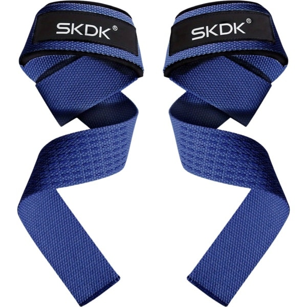 Bovista Wrist Wraps - Lifting Straps - Crossfit Grips - Polsband - Krachttraining - Fitness - Deadlift - Sport - Blauw