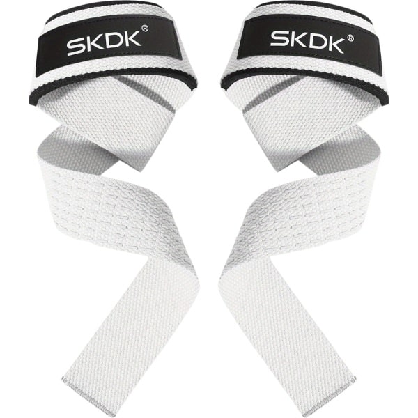 Bovista Wrist Wraps - Lifting Straps - Crossfit Grips - Polsband - Krachttraining - Fitness - Deadlift - Sport - Wit