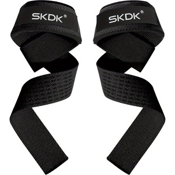 Bovista Wrist Wraps - Lifting Straps - Crossfit Grips - Polsband - Krachttraining - Fitness - Deadlift - Sport - Zwart