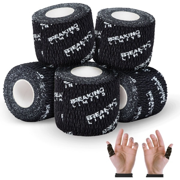 Breaking Limits Hook Grip Tape voor Crossfit, Weightlifting & Fitness - Hookgrip Tape 5 Pack - 4.5 Meter x 5 cm per Rol