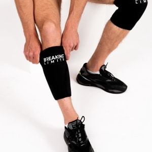 Breaking Limits Knee Sleeves Powerlifting - Voor Fitness & Crossfit - Knie Brace - 7MM - Zwart - 2 Stuks - Maat (XXL)