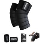 Breaking Limits Knee Wraps - Knee Sleeves Powerlifting - Knie Straps - Fitness & Crossfit - Knie Brace - 2 Stuks
