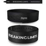 Breaking Limits Lifting Belt - Zwart Lederen Powerlift Riem - Lever Belt - Geschikt voor CrossFit, Powerlifting, Gewichtheffen en Bodybuilding - 10MM - Maat (L)