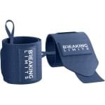 Breaking Limits Wrist Wraps voor Fitness & Crossfit - Polsbanden voor Krachttraining - Polsbrace - Navy Blue - 2 Stuks