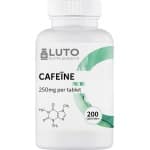 Cafeïne Tabletten / Cafeïne Pillen - Pre-workout - 250 mg - 200 Vegan Tabletten - Premium Kwaliteit - LUTO Supplements