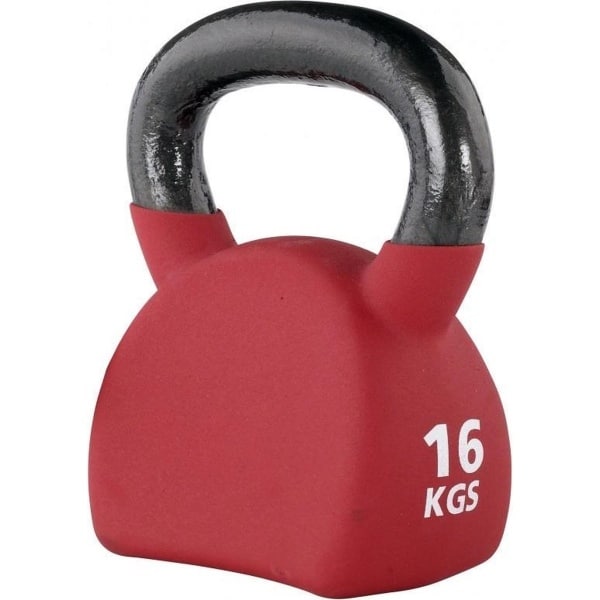 Care Fitness - Kettlebell - Gewicht 16KG Rood - Kunststof - Crossfit/ Functional Fitness