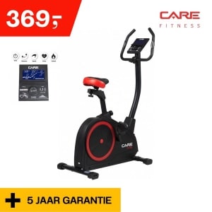 Care fitness® Hometrainer CV-385 - Met handige App - Antislip pedalen - Verschillende weerstanden - RPM meter - Met trainingsprogramma's - Hometrainer fitness - Cardio - Hometrainer - Cardio fiets - Sporten thuis - Fitness fiets - 5 jaar garantie