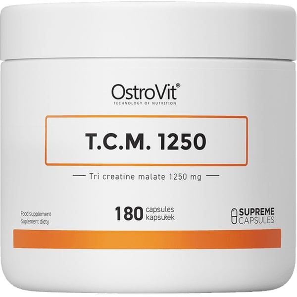 Creatine - 24 x Tri Creatine Malate 1250mg 180 Capsules OstroVit -