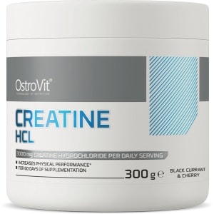 Creatine - Creatine HCL 300g - OstroVit - Black Currant & Cherry - Supplement