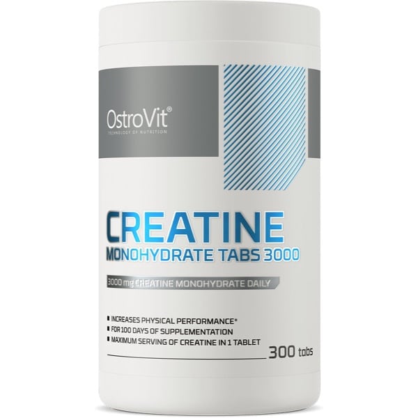 Creatine - Creatine Monohydrate - 300 Tabletten - 3000 mg - Creatine Monohydraat - OstroVit