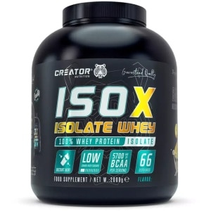 Creator - isox-whey protein isolate - Strawberry - Proteine poeder - Eiwit shake - Eiwitpoeder - 2.00kg - Whey Protein - Eiwitshakes - Whey Proteine - Protein - Proteine - Proteine Shake - Shake - Fitness - Krachttraining - Gym