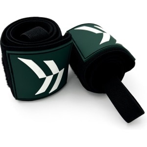 CrossForce 2 stuks polsbanden voor Fitness en CrossFit - Wrist Wraps - Polsverstevigingsband - Heren en Dames - Zwart & Groen - OneSize