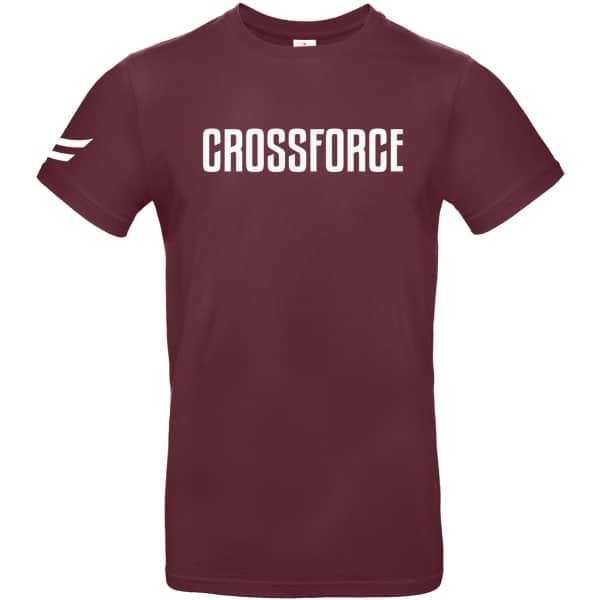CrossForce Sport T-Shirt Unisex - CrossFit & Fitness - Sportkleding Unisex - Fitnesskleding - Gymkleding - Sportwear - Rood & Wit - MAAT XL