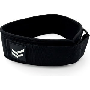 CrossForce lifting belt - Gewichtshefriem - Geschikt voor Powerlifting, Fitness en Bodybuilding - krachttrainingsriem - Squat belt - Zwart met Wit - Ondersteuning rug/core - Gewichthefriem - halterriem - Crossfit -- belt voor Heren en Dames - Maat XL