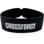 CrossForce lifting belt - Gewichtshefriem - Geschikt voor Powerlifting, Fitness en Bodybuilding - krachttrainingsriem - Squat belt - Zwart met Wit - Ondersteuning rug/core - Gewichthefriem - halterriem - Crossfit -- belt voor Heren en Dames - Maat L