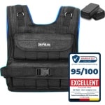 DH FitLife Verstelbaar Gewichtsvest 20 KG, Compact en Stabiel voor Spieropbouw en Krachttraining, Verzwaarde vest, Hardloopvest voor Dames en Heren, Fitnessvest, Trainingsvest
