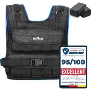 DH FitLife Verstelbaar Gewichtsvest 20 KG, Compact en Stabiel voor Spieropbouw en Krachttraining, Verzwaarde vest, Hardloopvest voor Dames en Heren, Fitnessvest, Trainingsvest