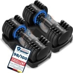 DH FitLife Verstelbare Dumbbells Set 12KG | 2 STUKS | 5-in-1 Variabele Gewichten | Adjustable Dumbells van 2 tot 12 kg | Krachttraining, Korte Halterset met Ruimtebesparende Halterschijven voor Thuistraining, Korte Halters Verstelbaar