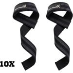 Daily Access - Lifting straps 10x - Wrist straps - Fitness - Deadlift straps - Krachttraining - Straps - Gym Straps - Zwart