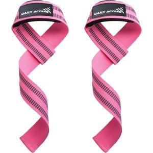 Daily Access - Lifting straps - Wrist straps - Fitness - Deadlift straps - Krachttraining - Straps - Gym Straps - Roze