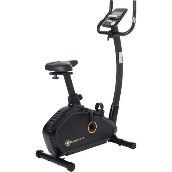 Darwin Fitness Hometrainer HT40 - Thuisfiets - Fitnessfiets - Electronisch verstelbaar - Verstelbaar - Onderhoudsvrij - Met wieltjes- Tablethouder - Smartphonehouder - Hartslag sensoren - Ergometer