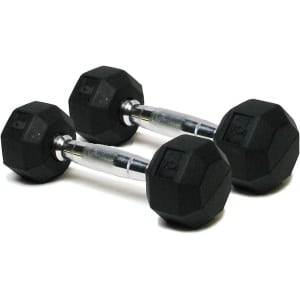 Deluxe rubberen gecoate handgewichten multifunctionele kleurgecodeerde halter voor krachttraining (set van 2) (5 lbs) met populaire zoekwoorden toegevoegd. dumbbell set
