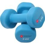 Dumbbell set 6 kg - halterset 2x3 kg | duurzaam ijzer en antislip coating | handgewicht voor thuis workouts en krachttraining | compact en sterk | afmetingen 27x9x9 cm