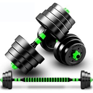 Dumbbells - Verstelbare dumbbell set 10kg (5kg*2) - 1 paar - Halterset voor mannen en vrouwen - Krachttraining thuis fitness - Lange halters - Home gym training