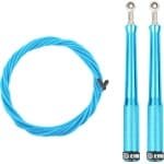 ERB® Professioneel Crossfit & Fitness Springtouw - Speedrope - Jump Rope - Verstelbaar - Volwassenen & Kinderen - Blauw