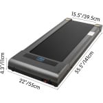 Emora Loopband Elektrisch - Loopband Bureau - Loopband Inklapbaar - 6km/h/Afstandsbediening/Calorie Tracker - 140x56x11cm -