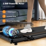 Exitosas loopband - hometrainer - fitness - stille motor - 100x38 cm loopgebied - afstandsbediening - LED scherm - gewichtsverlies