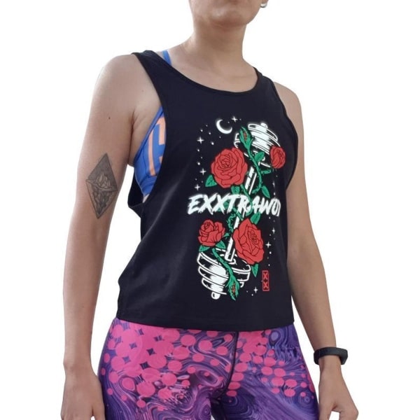 Exxtrawod Barbell Women's Tank Top Crossfit Training Maat L