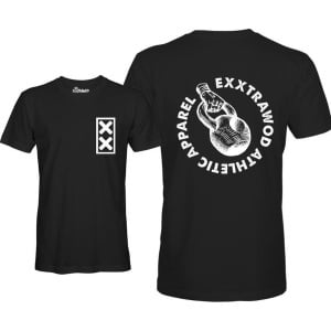 Exxtrawod Kettlebell Logo Unisex T-shirt Crossfit training tee Maat XS