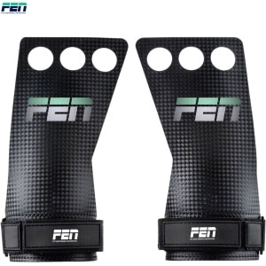 FEN CrossFit Carbon Grips - Geschikt voor CrossFit - Fitness - Gymnastics & Turnen - Zwart - Maat S - Handbeschermers