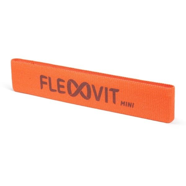 FLEXVIT Mini Band Oranje Licht | Weerstandsbundel voor Krachttraining, Revalidatie & Fysiotherapie | 6 Weerstandsniveaus | Geschikt voor Thuisfitness en Sport