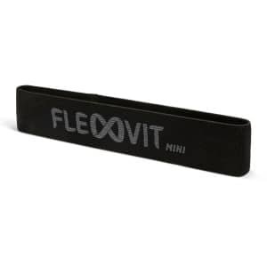FLEXVIT Mini Band Zwart Extra Sterk | Weerstandsbundel voor Krachttraining, Revalidatie & Fysiotherapie | 6 Weerstandsniveaus | Geschikt voor Thuisfitness en Sport