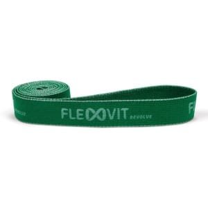FLEXVIT Revolve Band Groen Medium | Elastische Weerstandsband voor Krachttraining, Flexibiliteit & Revalidatie - Verstelbare Weerstand, Wasbaar, Geschikt voor Fysiotherapie