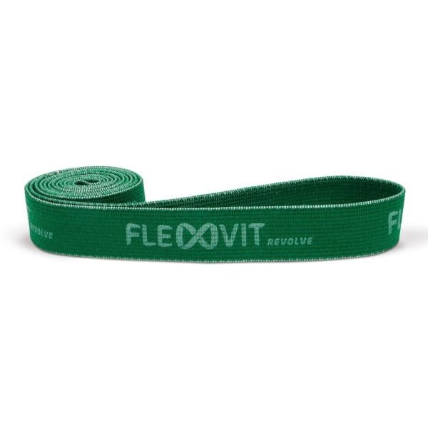 FLEXVIT Revolve Band Groen Medium | Elastische Weerstandsband voor Krachttraining, Flexibiliteit & Revalidatie - Verstelbare Weerstand, Wasbaar, Geschikt voor Fysiotherapie