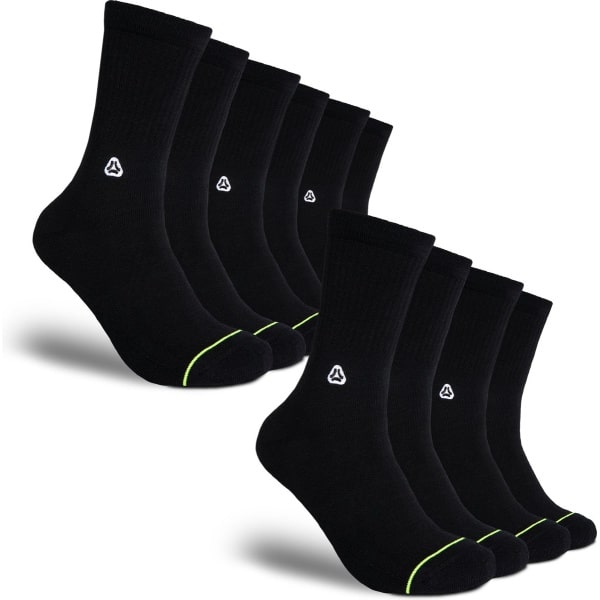 FLINCK Pro Sportsokken Essentials (5-Pack) Zwart - Maat 39-41 - Superieure Kwaliteit - Unisex - Naadloos Ontwerp voor Crossfit, Hardlopen, Fitness, Fietsen en meer