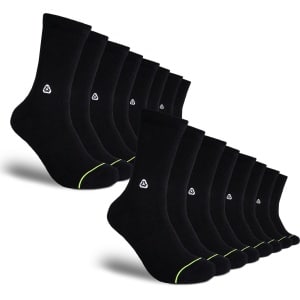 FLINCK Pro Sportsokken Essentials (8-Pack) Zwart - Maat 42-44 - Superieure Kwaliteit - Unisex - Naadloos Ontwerp voor Crossfit, Hardlopen, Fitness, Fietsen en meer