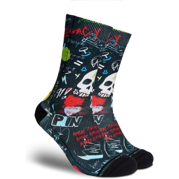 FLINCK Sportsokken - DARK Pain Cave - Maat 45-48 - Unisex - Heren Sokken - Dames Sokken - Naadloze sokken - Crossfit Sokken - Hardloop Sokken - Fitness Sokken - Fietssokken