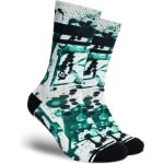 FLINCK Sportsokken - Green Glow - Maat 36-38 - Unisex - Heren Sokken - Dames Sokken - Naadloze sokken - Crossfit Sokken - Hardloop Sokken - Fitness Sokken - Fietssokken