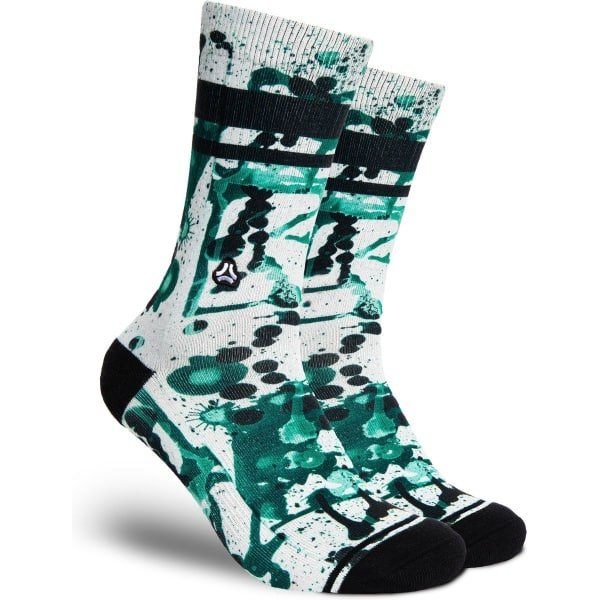 FLINCK Sportsokken - Green Glow - Maat 39-41 - Unisex - Heren Sokken - Dames Sokken - Naadloze sokken - Crossfit Sokken - Hardloop Sokken - Fitness Sokken - Fietssokken