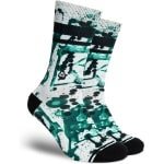 FLINCK Sportsokken - Green Glow - Maat 45-48 - Unisex - Heren Sokken - Dames Sokken - Naadloze sokken - Crossfit Sokken - Hardloop Sokken - Fitness Sokken - Fietssokken